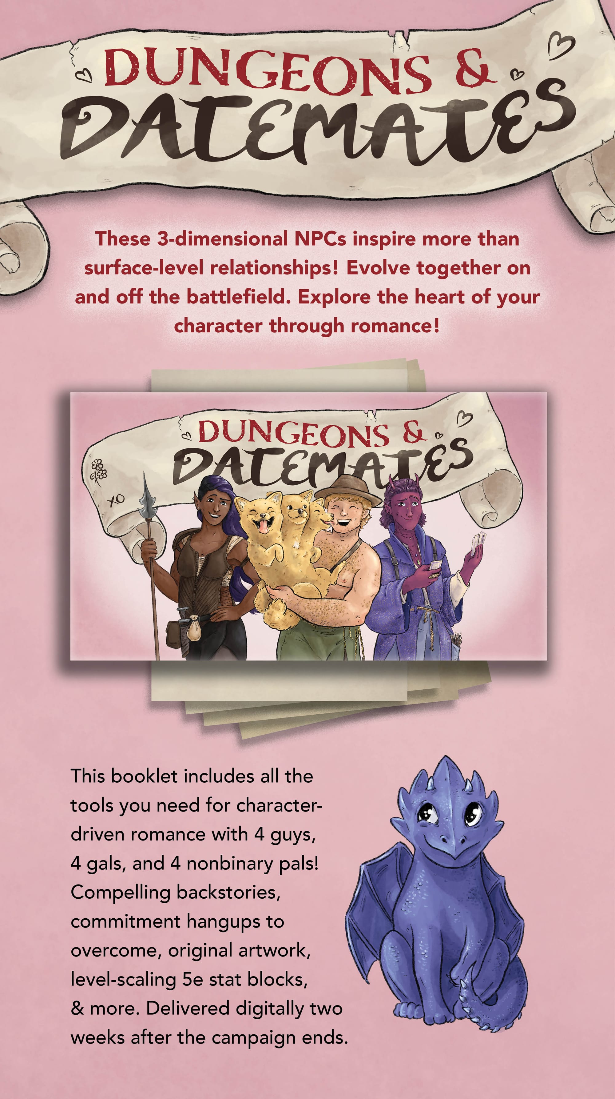 Dungeons & Datemates: 12 Romance NPCs to facilitate character growth & roleplay