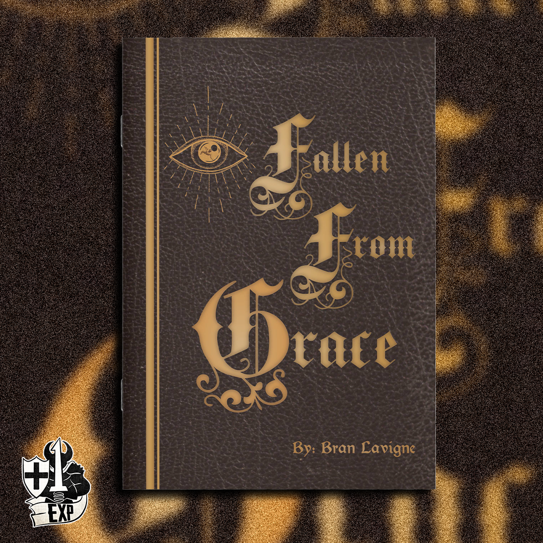 An rendering of the print cover of Fallen From Grace.