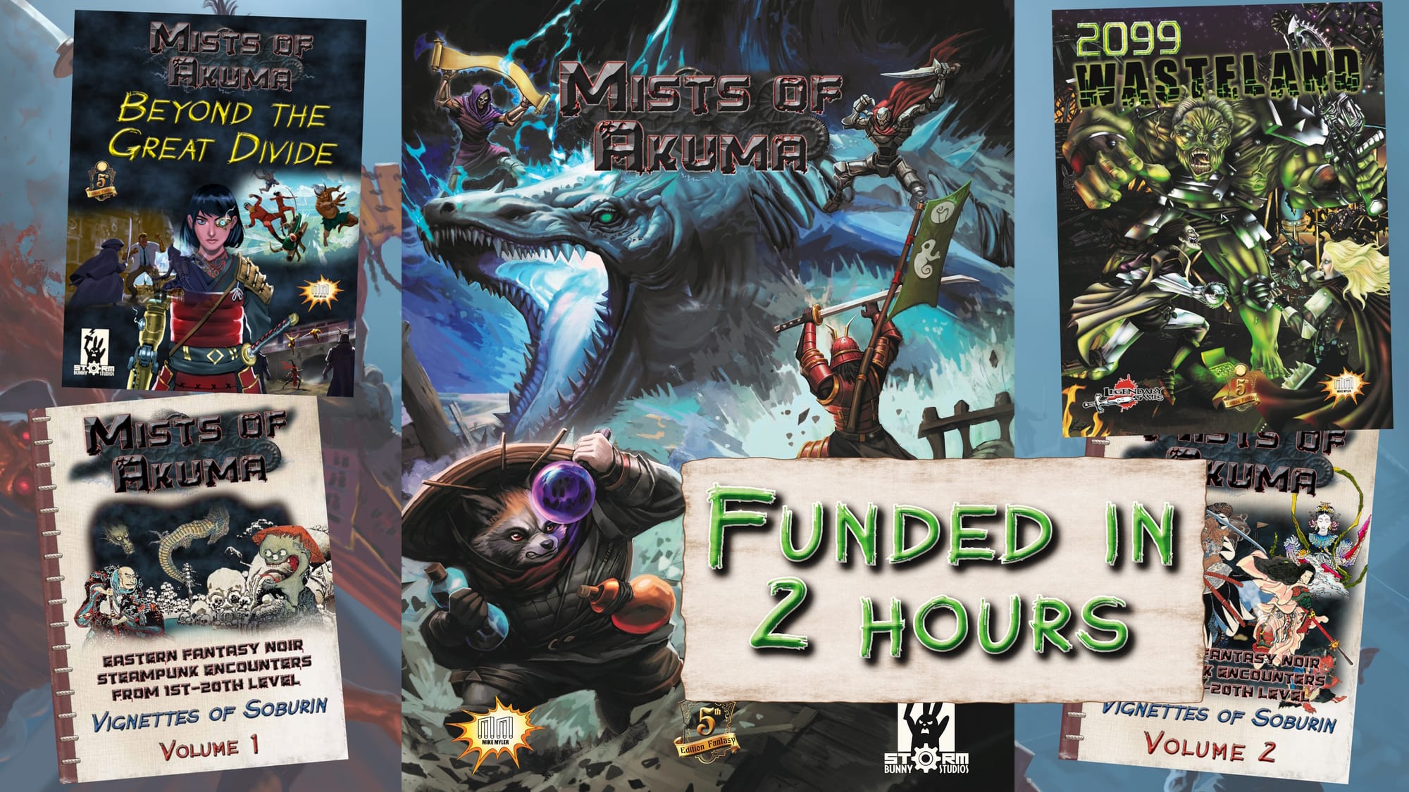 Library for Adventuring in Mists of Akuma Funds on Kickstarter