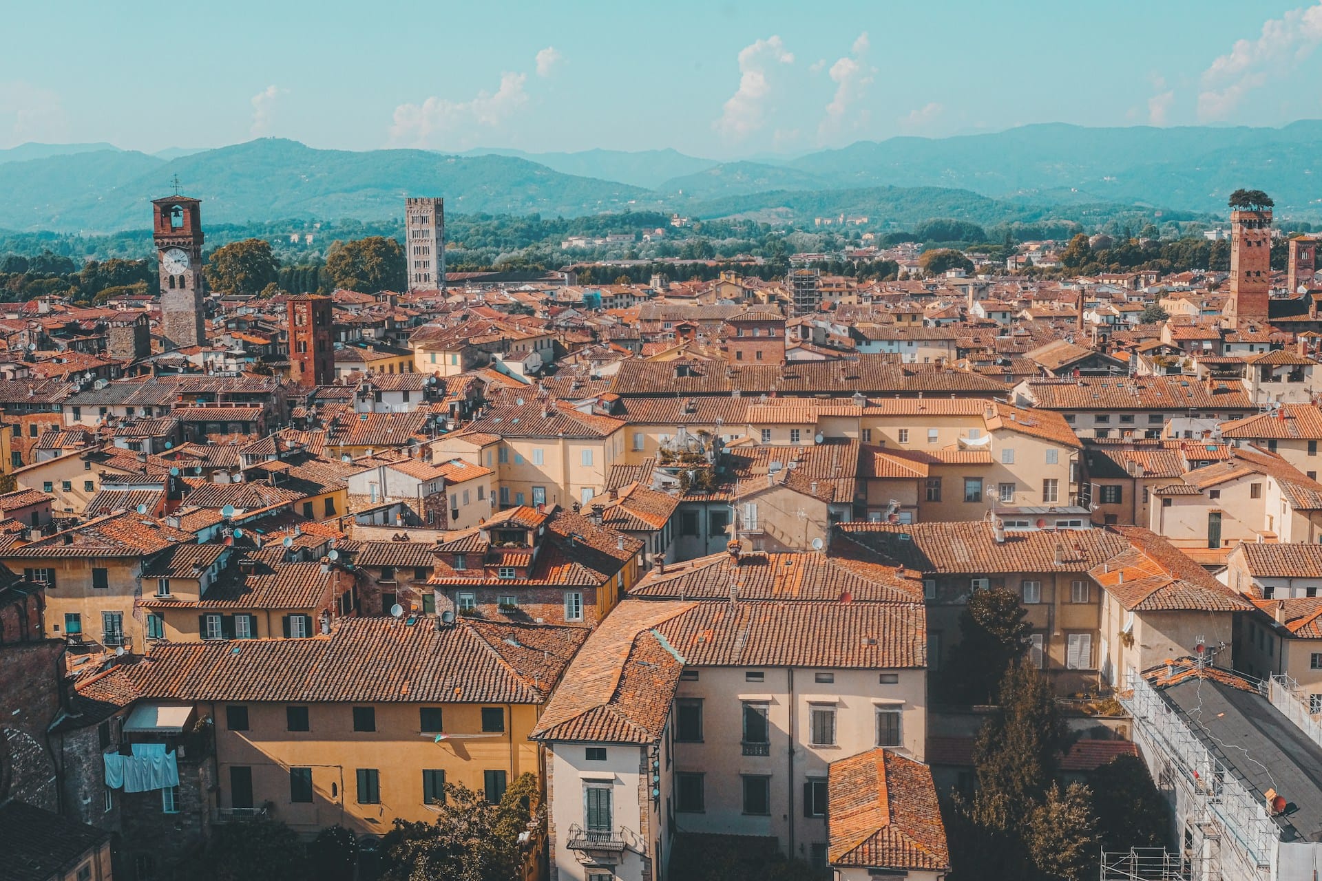 A view of the historical city of Lucca