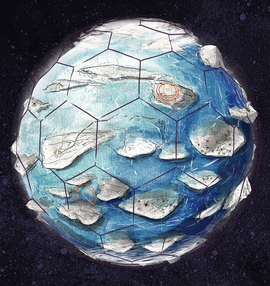 Example planetary hexmap