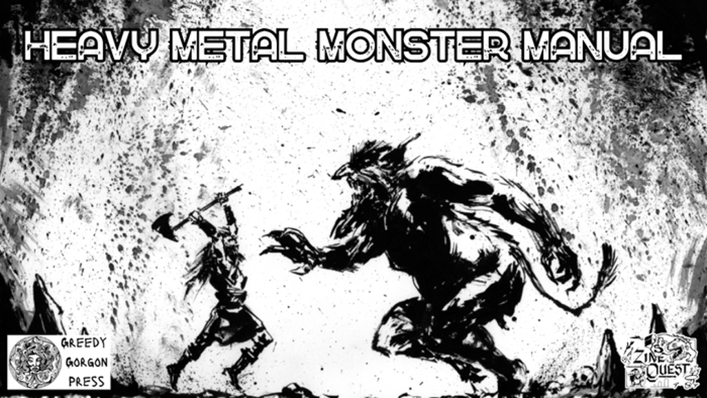 Cover of Kickstarter project: Heavy Metal Monster Manual!