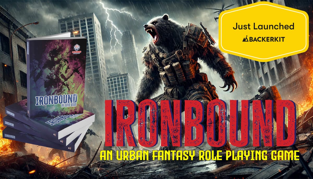 Ironbound: An Urban Fantasy RPG Now Live on Backerkit