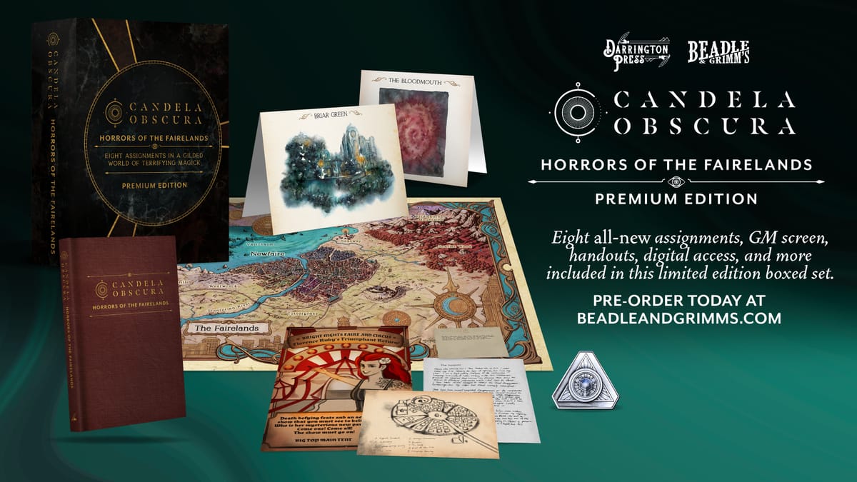 New Premium Edition for Candela Obscura from Beadle & Grimm’s and Critical Role’s Darrington Press