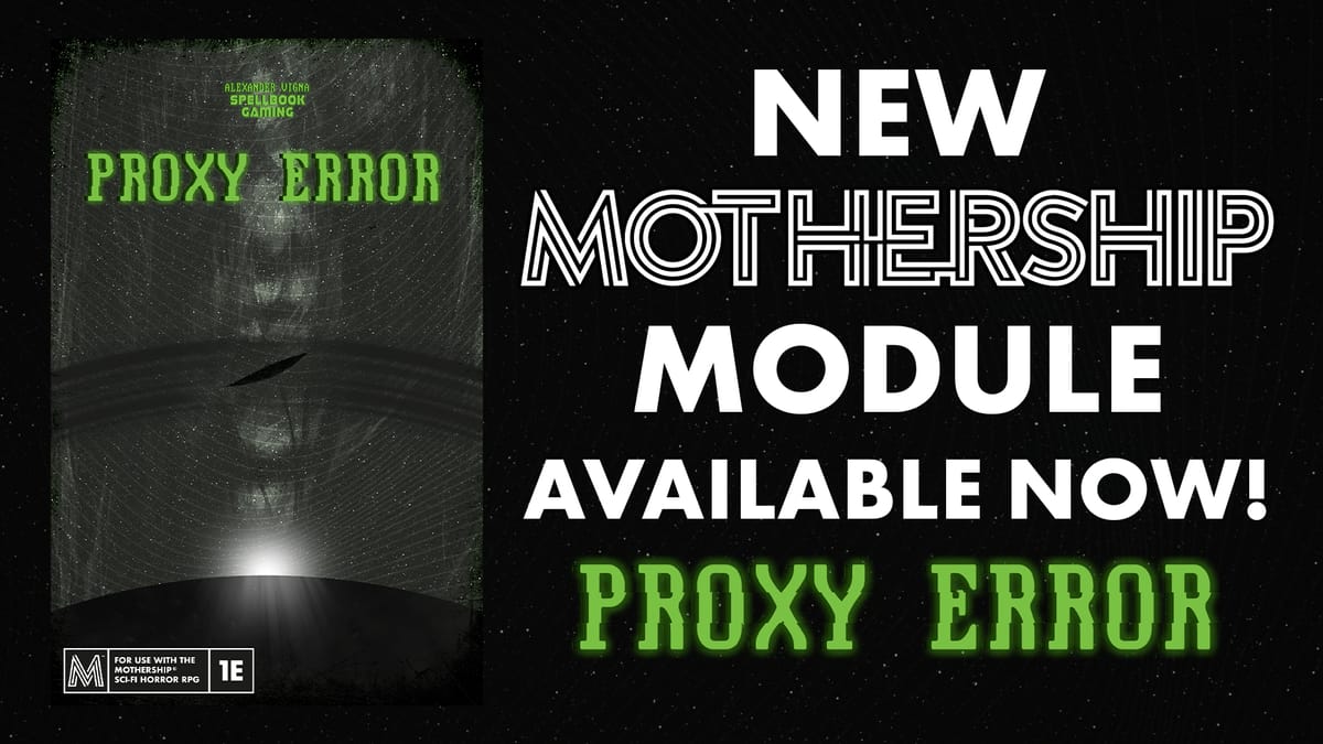 Survive Against an Evil AI in Proxy Error for Mothership - Available Now on Itch.io!