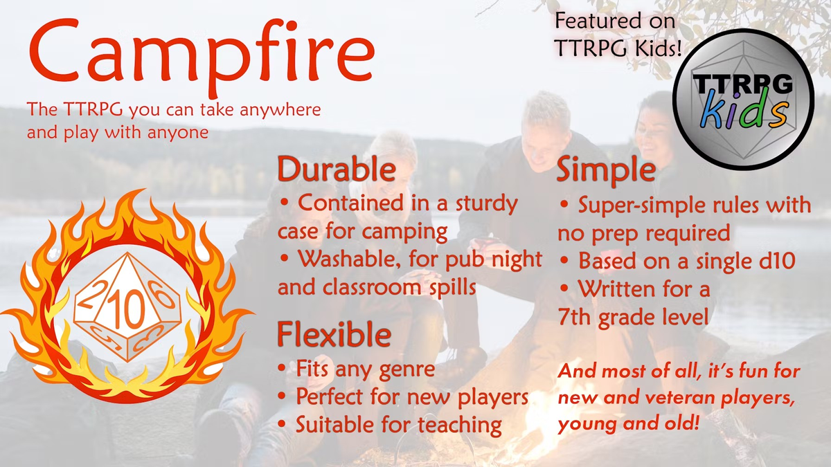 Intro RPG Campfire makes any story, anywhere, for any player - Now on BackerKit