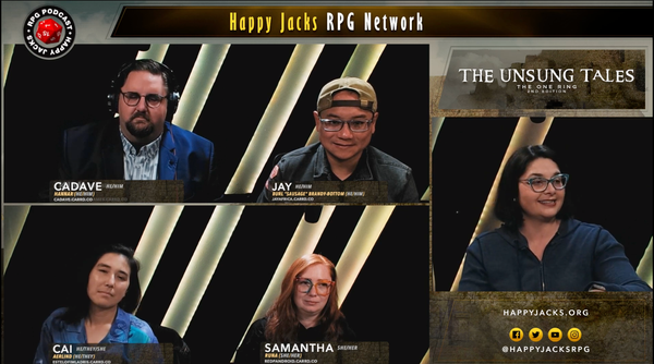 A image of the cast of The Unsung Tales Cadave, Jay, Cai, Samantha, and Kimi
