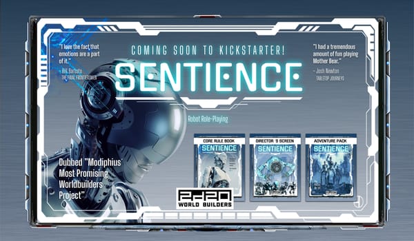 Sentience RPG to become a  2d20 release through Kickstarter